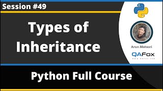 Types of Inheritance (Python Tutorial - Part 49)