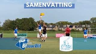 Samenvatting Blauw-Wit 1 vs Seolto 1 30/9/2023