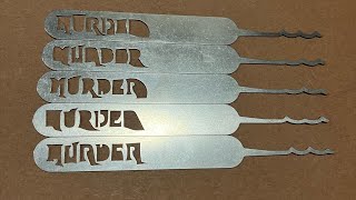 Sparrows Murder Picks by Lock Noob Demo #sparrowslockpicks #lockpicking #locksport #lockpick #lock