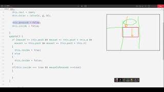 Open Processing - P5js - Button Class - Part 2