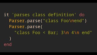 Parsing Expression Grammar (PEG) [08]: Parsing Class Definitions