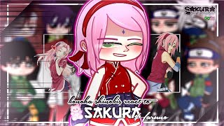 Konoha shinobis react to Sakura Haruno |Gacha Club| 🇧🇷🇱🇷 | Sakura Senseia