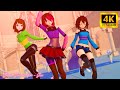 Frisk, Chara and Betty's Latest Adorable Dance Performance!💃✨💕【4K/60FPS】(Girls' Generation 소녀시대 Gee)