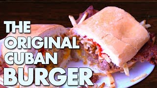 The ORIGINAL CUBAN BURGER Recipe (FRITA) | Salty Tales