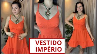 Como fazer um VESTIDO RECORTE IMPÉRIO - Corte e Costura | Gisele Maués