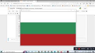 flag of Bulgaria || Python turtle library || Python for beginners #poojapatel #chiki1601