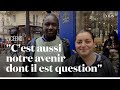 Les lycéens dans la manifestation parisienne : 