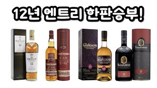 맥캘란vs드로낙vs알라키vs부나하벤 12년 엔트리 위스키 최종승자는?