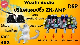 รีวิวปรีไมค์แอมป์จิ๋ว Wuzhi Audio ZK-AMP มีชิป DSP คาปา Audio Grade (ต่อ ZK-TB21F) ได้ ราคา 450 บาท