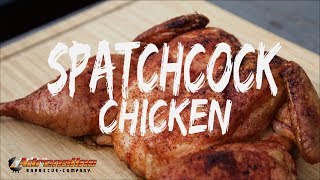 Spatchcock Chicken BBQ Recipe - How to Spatchcock chicken - BBQ Chicken on the Weber Kettle Grill