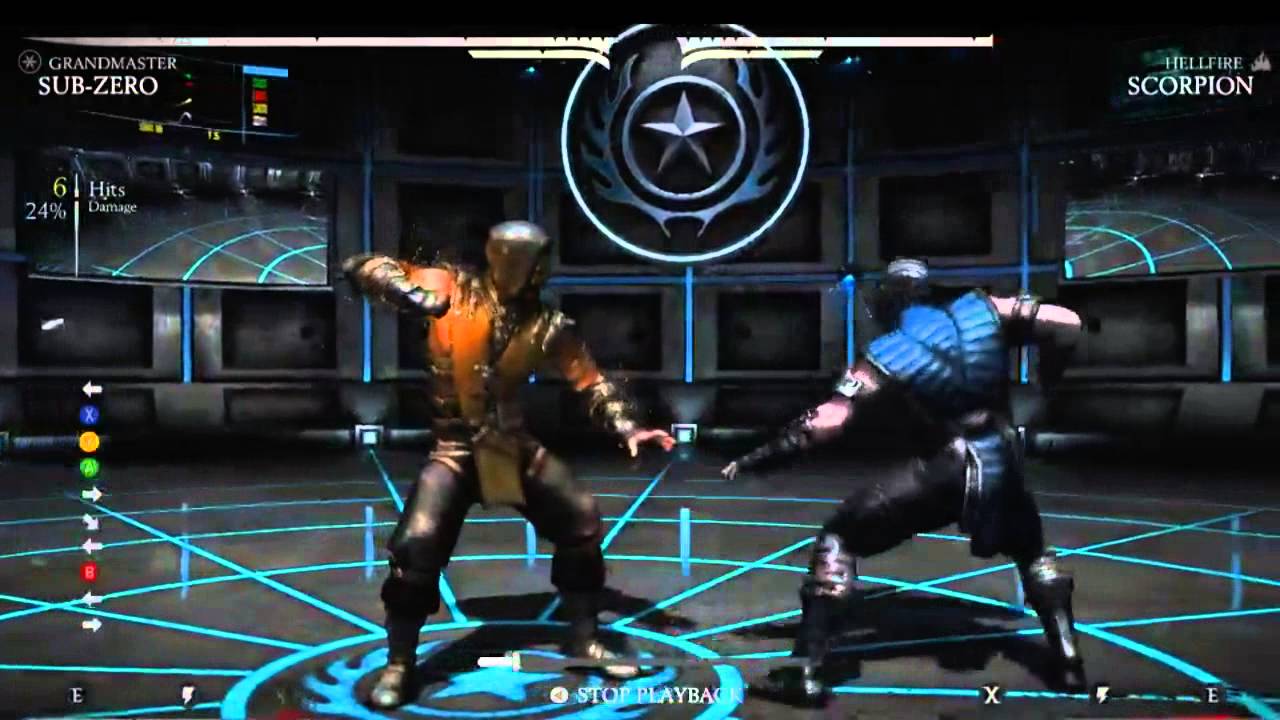 Sub Zero: Mortal Kombat X Sub Zero Combos