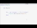 Visual Basic Tutorials P10 - For Loop
