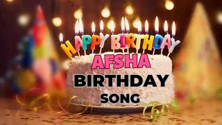 Afsha happy birthday song happy birthday song with name