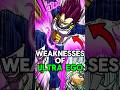 WEAKNESS OF ULTRA EGO | #dragonball #db #dragonballsuper #goku #vegeta #dbz #shorts