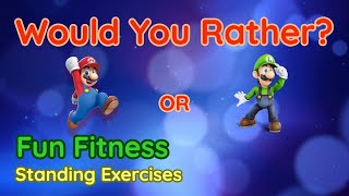 Would You Rather? WORKOUT - At Home Kids Fun Fitness Activity - Physical Education