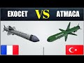 Turkish ATMACA VS French EXOCET Anti-Ship Cruise Missile