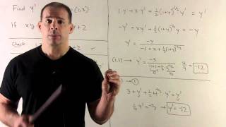 Implicit Differentiation 2 - Basic Example