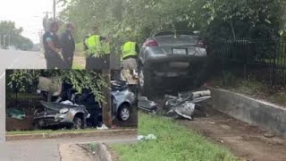 WATCH NOW: Woman dies in crash near downtown Morganton