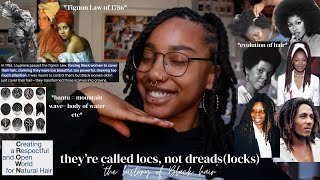they're called locs, not dreads *the history of Black hair*