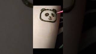 panda tattoo mehndi design#short #shortvideo #viral #viralvideo #tranding#youtube  #plslikesubscribe