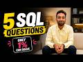 5 SQL Questions To Crack Senior Data Roles