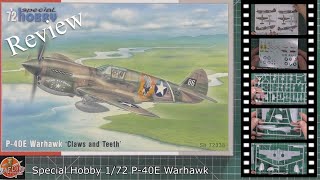 Special Hobby 1/72 P-40E Warhawk review