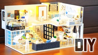 DIY Miniature Dollhouse Kit || Shine Your Way - Duplex Apartment - Relaxing Satisfying Video