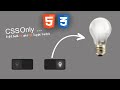 Light Bulb On and Off Toggle Switch using Html CSS Only | No Javascript