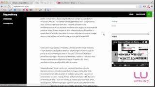 Using WordPress Text Widget to Embed YouTube Video in Sidebar
