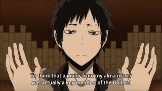 Durarara!! x2 Ten - Izaya reveals Mikado's identity to Akabayashi (Part 1)