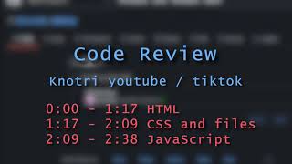Code Review html/css/javascript