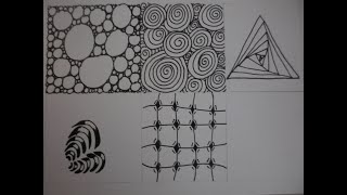 5 einfache Zentangle Muster #1