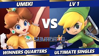 Sumabato 46 - Umeki (Daisy) Vs. Lv.1 (Toon Link) Smash Ultimate - SSBU