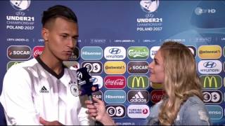ZDF Sport: U21 EM: Davie Selke post-match interview vs Dänemark