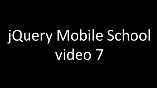 jQuery Mobile tutorial - 7