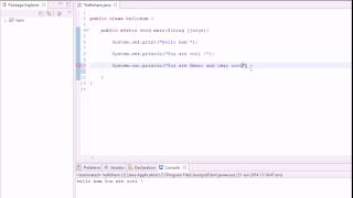 Java Tutorial - 3(More about printing to console)