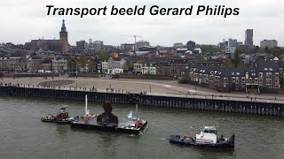 Transport beeld Gerard Philips van Millingen naar Zaltbommel (droneversie)