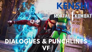 MORTAL KOMBAT 1 - KENSHI Toutes les intros Dialogues & Punchlines VF