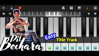 Dil Bechara Title Track - Easy Piano Tutorial | Walkband Mobile Piano - Sushant Singh Rajput