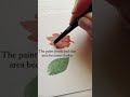 Watercolor trick for painting leaves 🍃