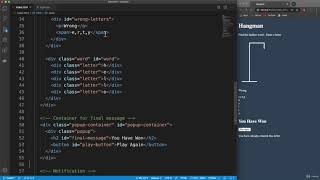 Hangman game using java-script part 3
