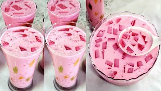 Refreshing cool & tasty sago milk drink. #Easy iftar special ठंडा ठंडा sago milk.