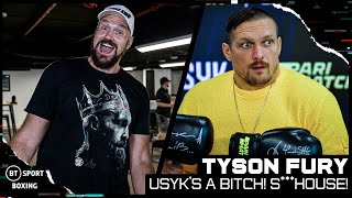 "Usyk's a b****! S***house" Tyson Fury announces a fight coming soon and calls Oleksandr Usyk out