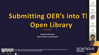 Submitting OER to the Open Library