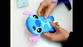 Review: Cute 3D Lilo \u0026 Stitch Body 86Hero Hard Back Case Cover for iPhone 4 / 4S (Blue/Pink)