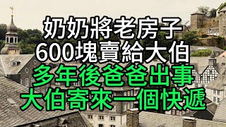 奶奶將老房子600塊賣給大伯，多年後爸爸出事，大伯寄來一個快遞【花好月圓心語】