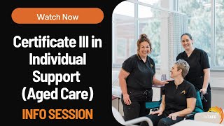 CHC33021 - Certificate III in Individual Support (Aged care) (Semester 1, 2025)