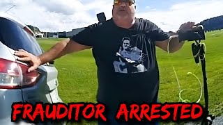 LARGE FRAUDITOR GETS ARRESTED ON PRISON PROPERTY