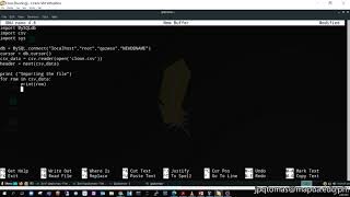Part 5 - Simple Python script to import CSV data to MySQL database