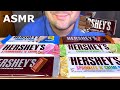 CHOCOLATE CANDY BARS HERSHEY'S ASMR MUKBANG 먹방 초콜릿 (EATING SOUNDS) EATING SHOW